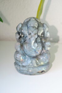 Ganesh carving labradoriet