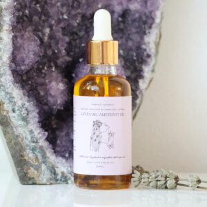 Amethist Body & Bath Olie met lavendel etherische olie uit de Embrace Your Higher Self lijn