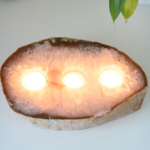 Agaat Waxinelichthouder - Handgemaakt spiritueel decor