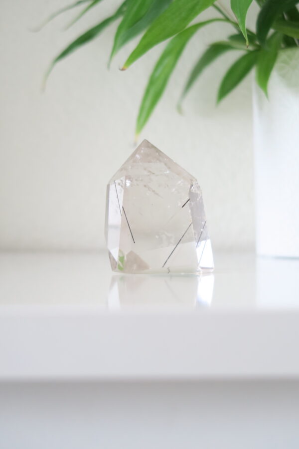 Bergkristal met Zwarte Toermalijn - Breng Harmonie en Bescherming in je Leven