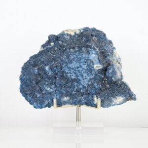 Blueberry Fluoriet Cluster “Azure Focus” – blauwpaarse kristalcompositie