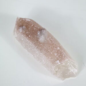 Pink Powder Candle Quartz uit Inner Mongolia met lichtroze suikerlaag