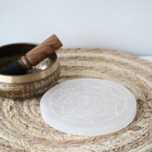 Ohm seleniet schijf 14,5 cm voor het opladen en reinigen van edelstenen