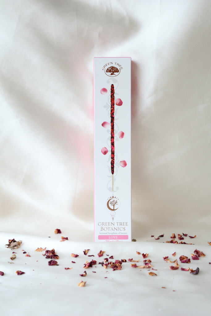 Green Tree Botanics Love Mystic Rose wierook verpakking
