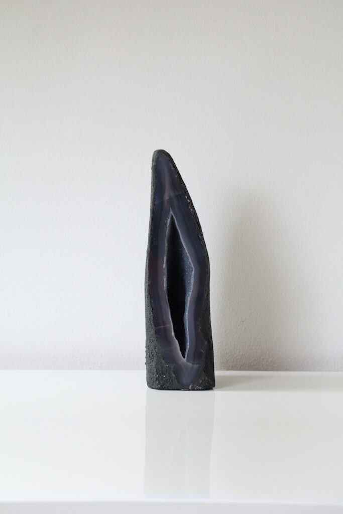Druzy Agaat Kathedraal uit Brazilië met natuurlijke opening