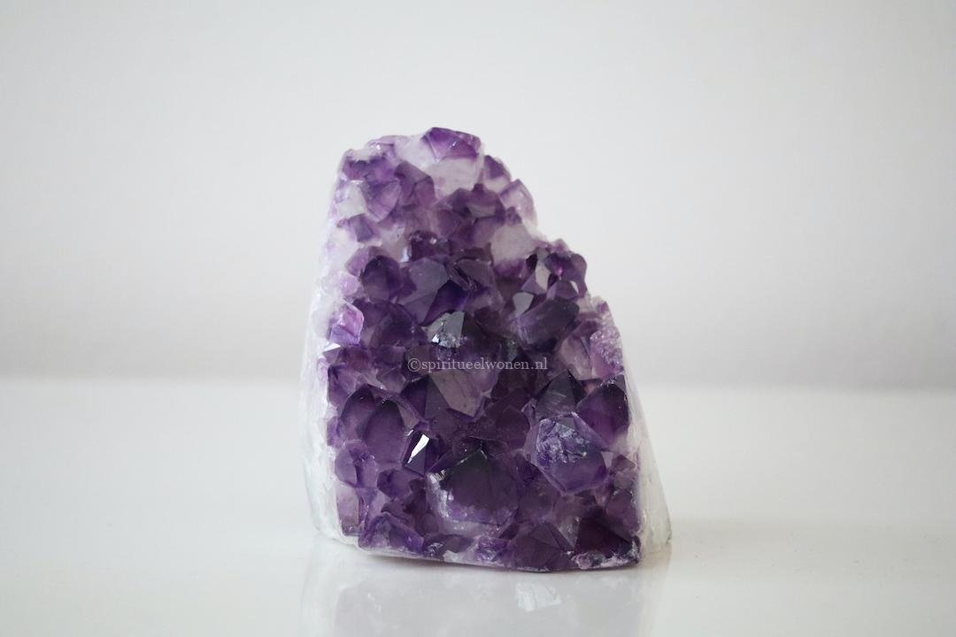 Braziliaanse Amethist Cluster met Kwarts 424 gram